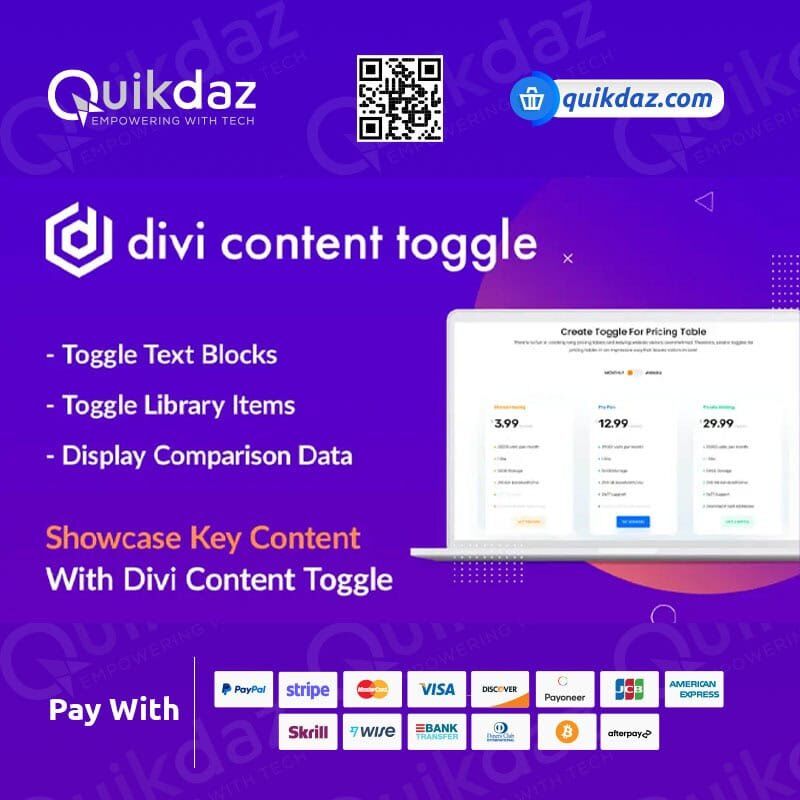 Divi Content Toggle Plugin